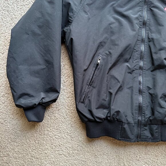 Dattco Jacket Mens Medium Full Zip Fleece Lined Black Mock Neck Nylon Game - Picture 6 of 11